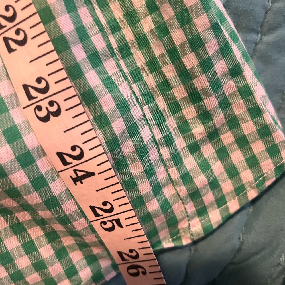 Annie Green and White Gingham Puff Sleeve Top - Picture 6 of 6